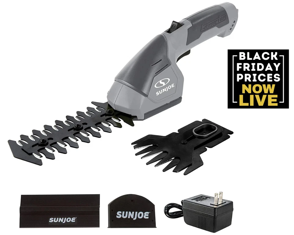 Sun Joe HJ604C Cordless Grass Shear/Shrubber Handheld Trimmer 7.2V (Refurbished)