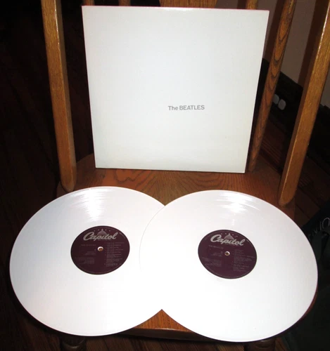THE BEATLES WHITE ALBUM 2 LP NM NEAR MINT US CAPITOL WHITE COLOR VINYL