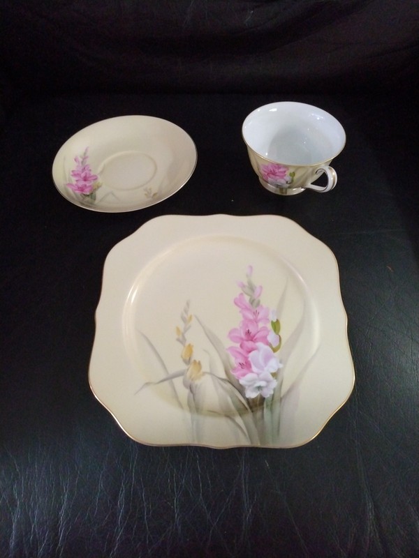 Noritake Tea Set Gladiolus Made In Occupied Japan