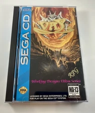 Vay (Sega CD, 1994) Game + Manual + Case (No Map or Reg Card) Tested / Working