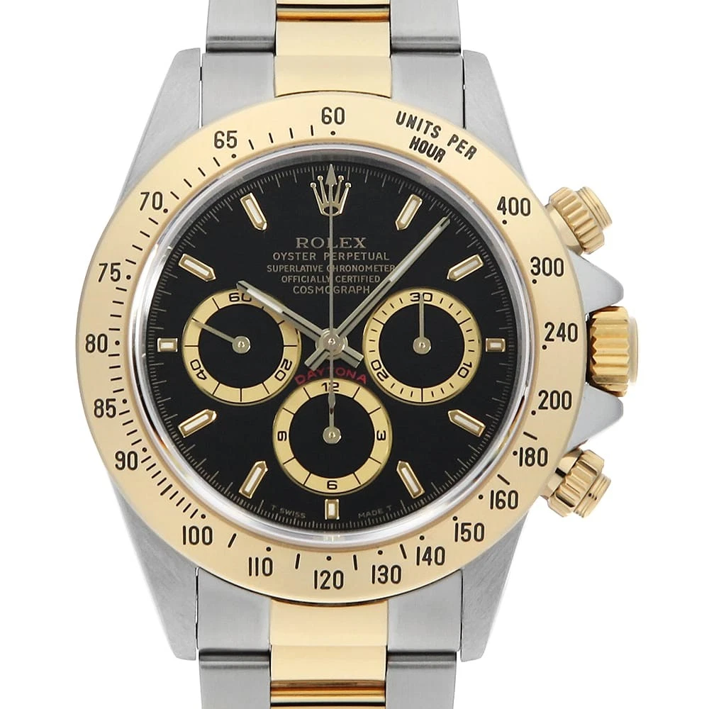 Zenith — ROLEX Cosmograph Daytona 16523 black T Number second hand mens