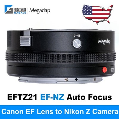 Megadap EFTZ21 Auto Focus Lens Mount Adapter for Canon EF Lens to Nikon Z Camera