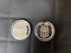Coca Cola 1oz .999 Fine silver Round In Capsule Sigma Tested
