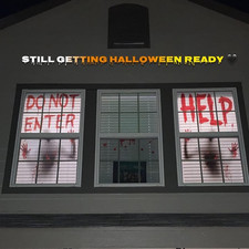 2PCS Halloween Giant Bloody Window Posters Windows Clings Party Decoration Haunt
