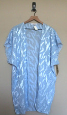 Vintage Robe Lace Short Polyester Large 10 12 New NOS Val Mode Cover Up