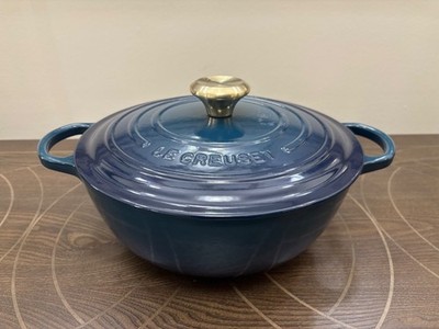 Le Creuset Signature Marmite Enameled Cast Iron Soup Pot, 4.5-Qt. Agave