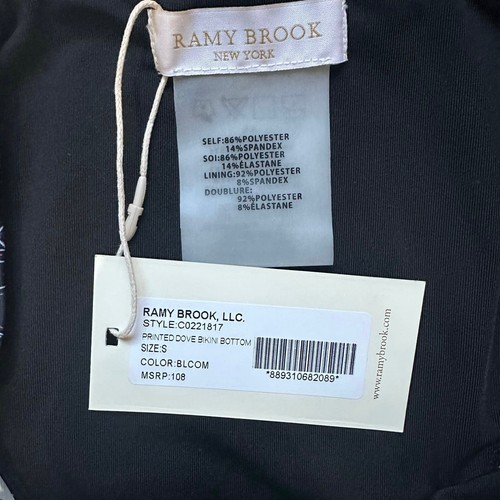 Traje de baño Ramy Brook parte inferior de bikini talla S negro patrón geográfico atrapasueños - Imagen 3 de 3
