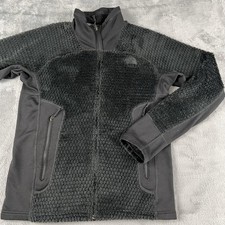 The North Face Jacket Mens Small Black Polartec Thermal Pro Fleece Full Zip Ski