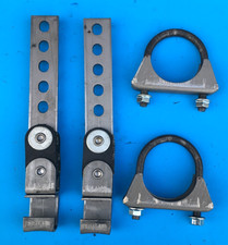 2 Universal Exhaust Tailpipe Hangers 360 Swivel Hangers 2 2-18 Clamps 2 Universal Exhaust Tailpipe Hangers 360 Swivel Hangers 2 2-18 Clamps