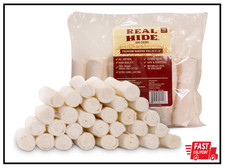 All Natural Dog Chew Treats - Premium Rawhide Rolls, 5-6 Inch - Long Lastin