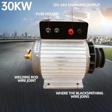 Generatore saldatrice magnete permanente nucleo rame 30kw 220v doppio uso