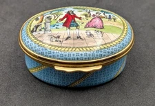 HALCYON DAYS ENAMEL BOX - The Royal Legends Collection
