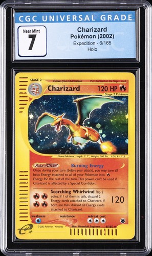 Charizard graded CGC 7 for sale on eBay