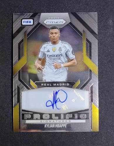 2025-26 Panini Prizm FIFA Kylian Mbappe #PS-KM Prolific Signatures Auto