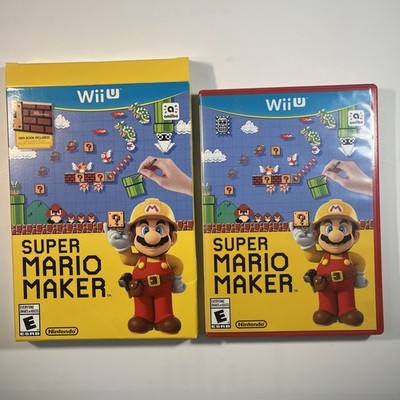 Super Mario Maker  (Wii U, 2015) CIB Complete w Sleeve