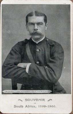 SOUTH AFRICA BOER WAR SOUVENIR MILITARY PRINTED CABINET CARD LORD KITCHENER
