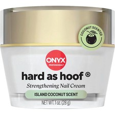 Onyx Professional Hard as Hoof Nail Strengthening Cream, Coconut Scent - Nail