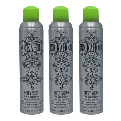 3 Pack ~ TIGI Bed Head Rockaholic Dirty Secret Dry Conditioner 8 oz Tames Shine