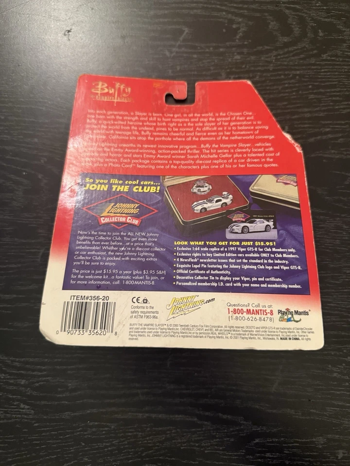 Johnny Lightning Buffy the Vampire Slayer Giles' Citroen New In Package - Image 3 of 3