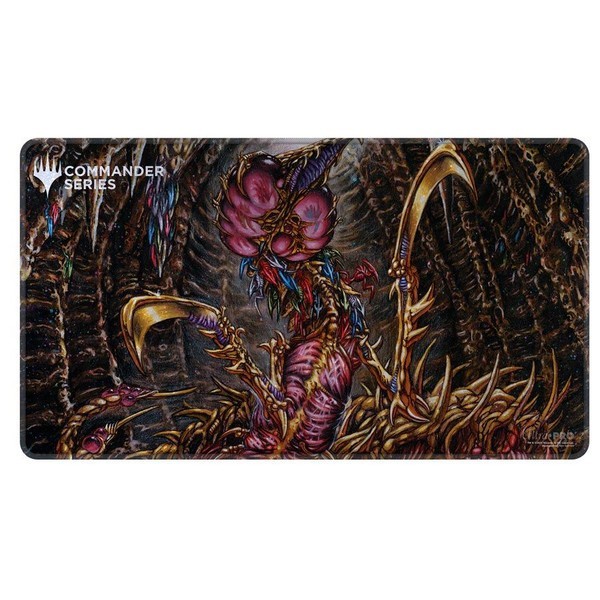 Commander Series: Sliver Queen Holo Stitched edge PLAY MAT
