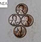 1917-D+1918-D+1919-D+1920-D Lincoln Wheat Penny Cent Set/Lot ~ VF/XF ~ ZWL28