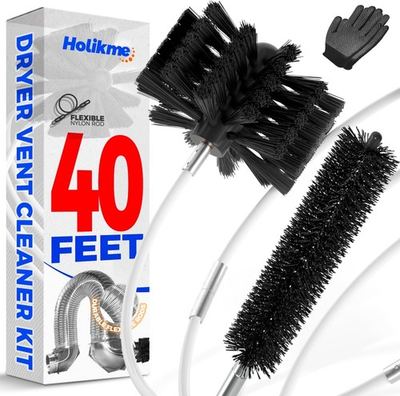 #ad Holikme 40 Feet Dryer Vent Cleaner Kit Flexible Lint Brush with Drill Attach... $53.95