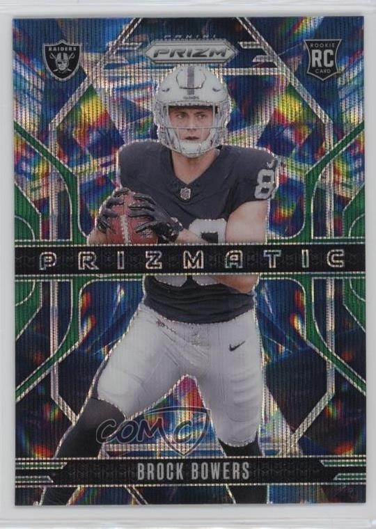 2024 Panini Prizm Prizmatic Green Wave Prizm Brock Bowers #20 Rookie RC