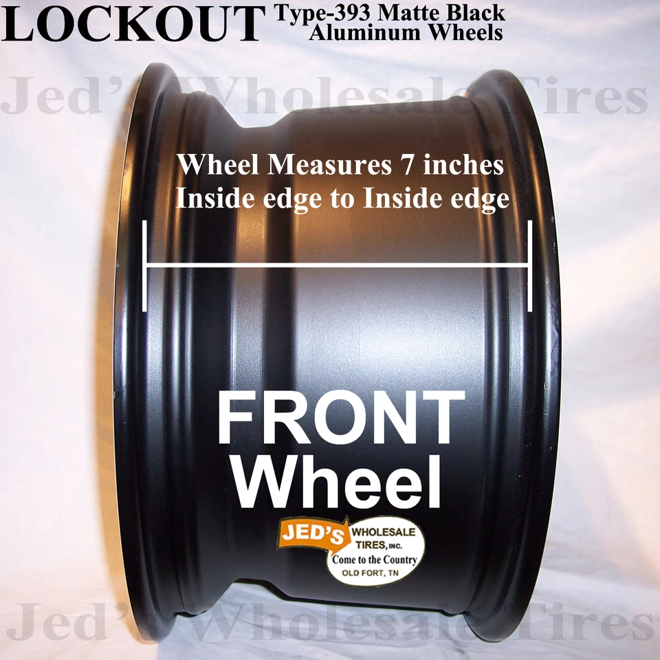 FOUR 12" Aluminum Rims Wheels some Yamaha Wolverine Grizzly Kodiak ATV with SRA Foto 3 de 4