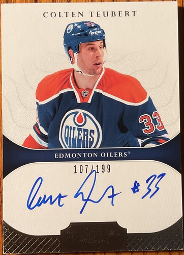 2011-12 Panini Dominion Rookie Autograph Colten Teubert #117 #’d 107/199