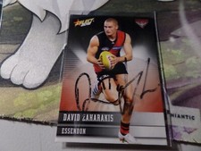 ✺Hand Signed✺ AFL 2012 Select Essendon Bombers -David ZAHARAKIS Card #56