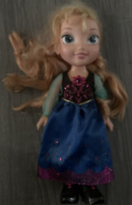 DISNEY FROZEN ANNA SINGS TALKING LIGHTS UP ENGLISH SPANISH DOLL JAKKS  PACIFIC