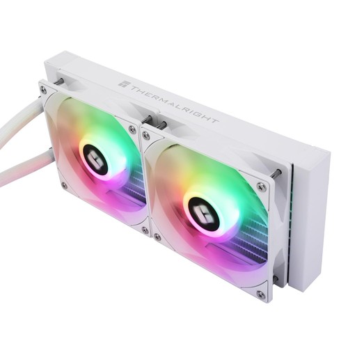 Aqua Elite 240 White V3 Liquid CPU Cooler, Double PWM ARGB Fans,Efficient PWM C - Picture 2 of 9