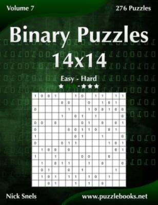 Binary Puzzles 14X14 - Easy To Hard - Volume 7 - 276 Puzzles