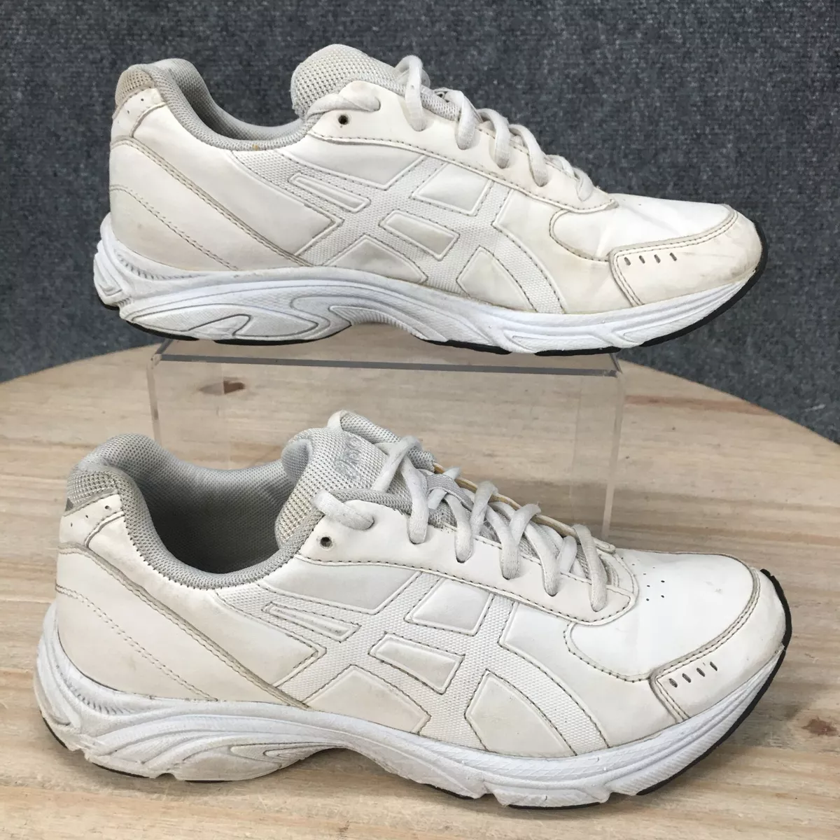 Asics leather tennis shop shoes