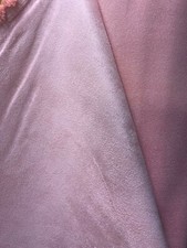 BABY PINK Upholstery Suede Micro Faux Polyester Drapery Fabric 56 in. Sold BTY