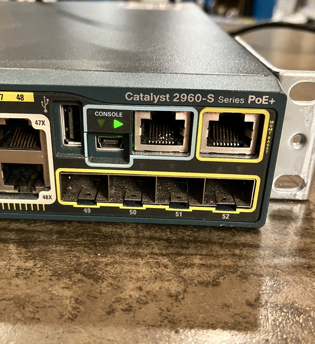 Cisco Catalyst 2960-6 Series PoE+ WS-C2960S-48LPS-L 48 Port Cisco Catalyst 2960-6 Series PoE+ WS-C2960S-48LPS-L 48 Port