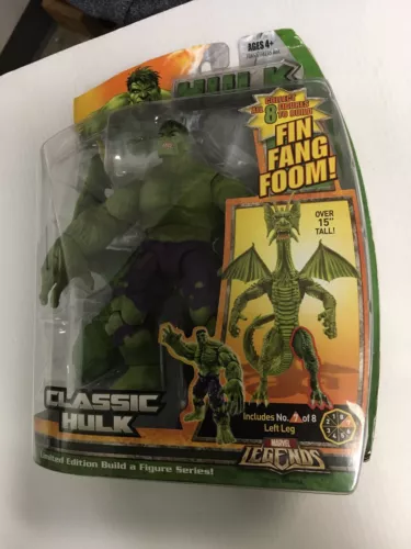Marvel Legends CLÁSICO HULK Fin Fang Foom BAF Figura Hasbro 2008 RARO NUEVO