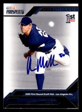 Aaron Miller signed auto 2009 TriStar Prospects Plus #30 card