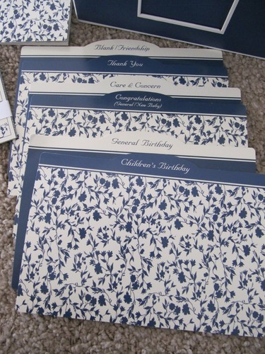 Paper Magic Group Greeting Card Planner Guide, 5 Recipes Cards, 6 dividers, Blue - Picture 2 of 4