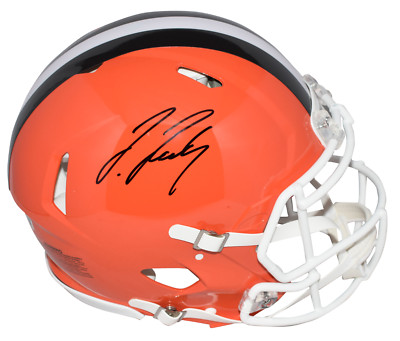 【実使用激レア】Jeimer Candelario 母の日 サイン入スパイク JERRY JEUDY SIGNED CLEVELAND BROWNS AUTHENTIC SPEED HELMET BECKETT