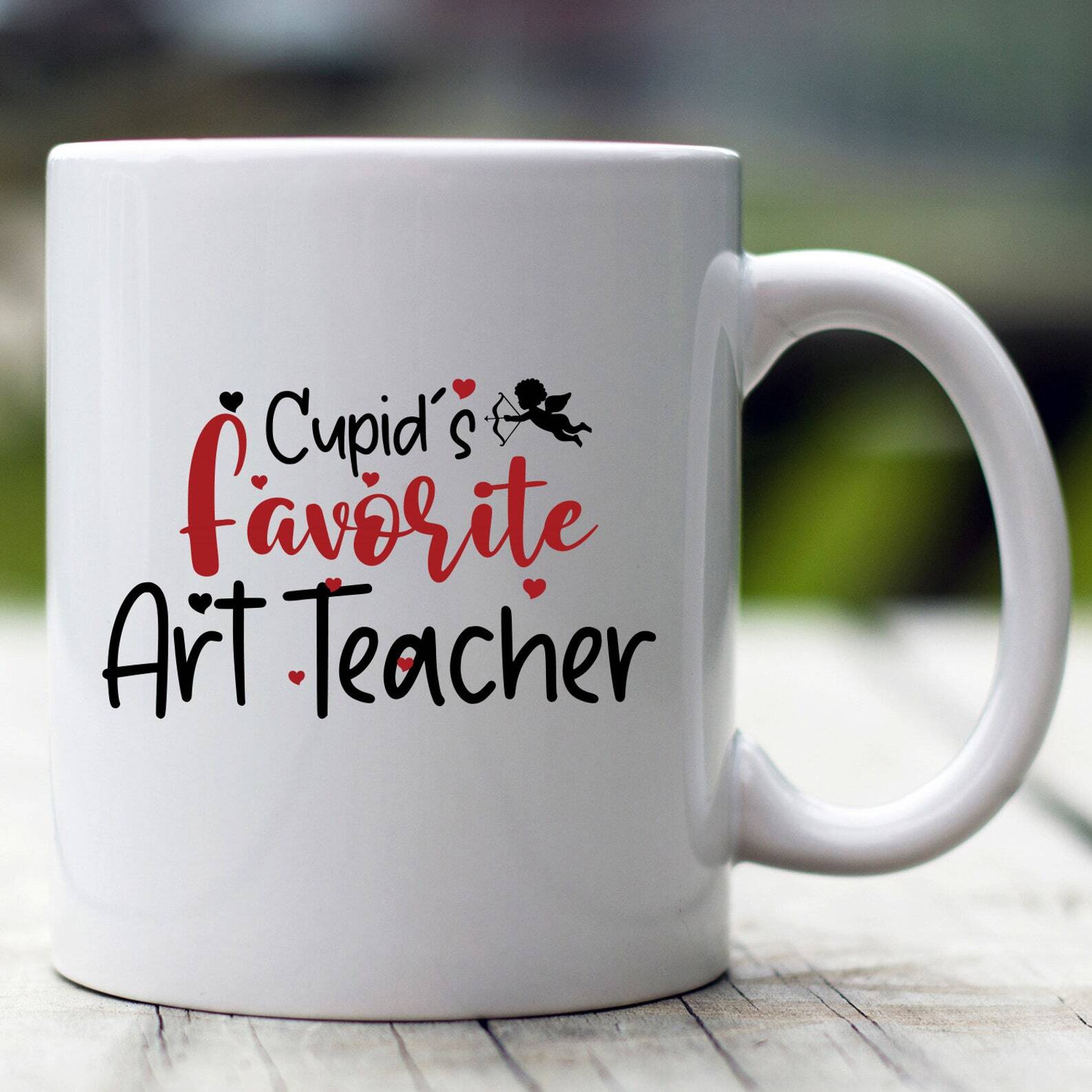 Valentine's Day Art Teacher Mug – Cupid's Favorite Gift for Creative Educators  