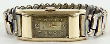 Vtg Gruen Watch 10K KT Gold Filled 17j Swiss Cal 165 222 Art Deco REPAIR PARTS
