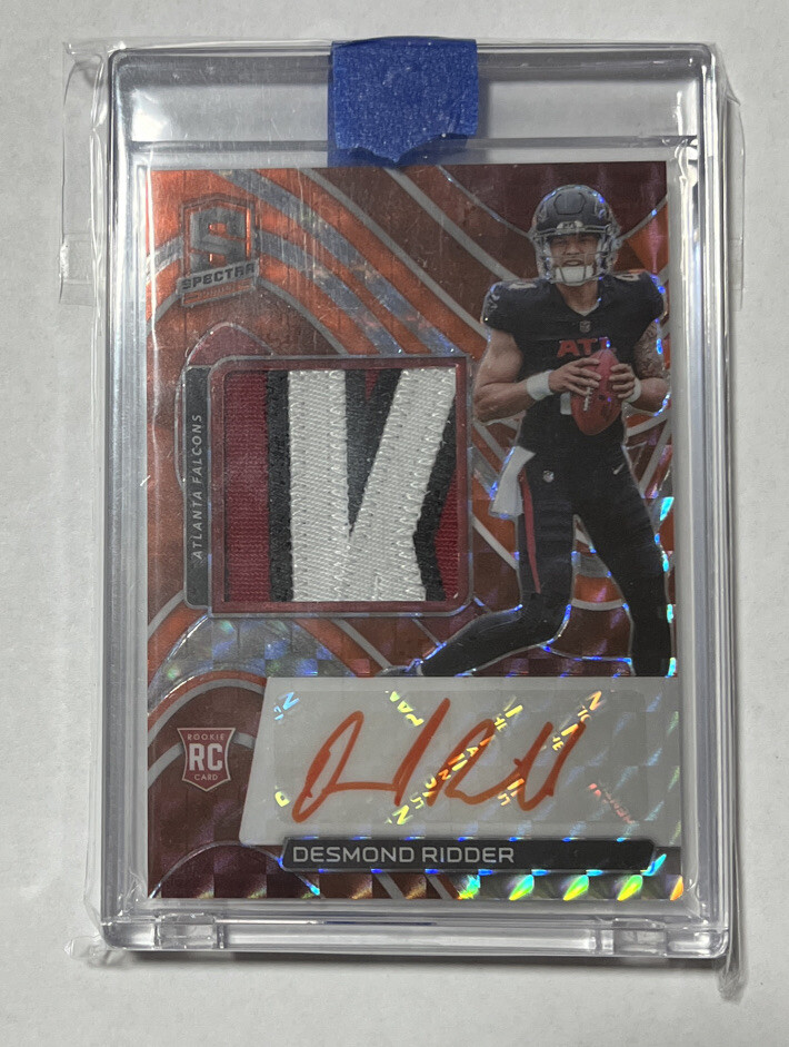 2022 Panini Spectra Desmond Ridder RPA Neon Orange /15 Ink Match #224