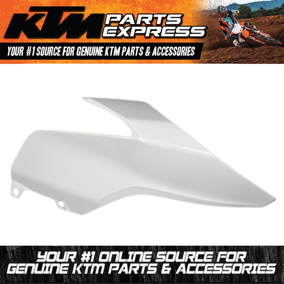 NEW OEM KTM FRONT SPOILER RIGHT WHITE 390 DUKE 2017 - 2020