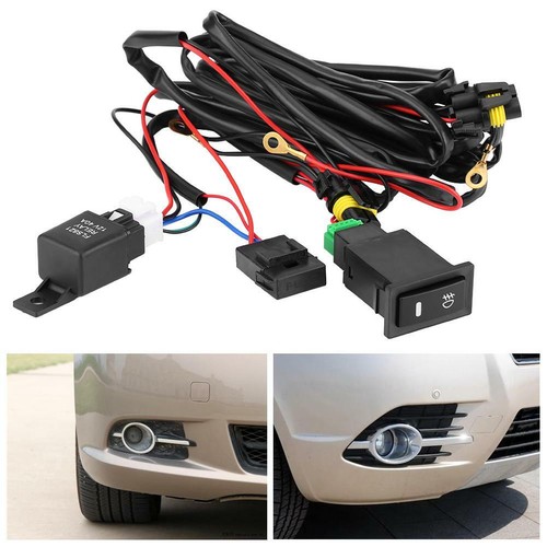 12V Universal Auto Kabelbaum Nebelscheinwerfer Relais Nachrüstung Kabelsatz - Bild 3 von 12