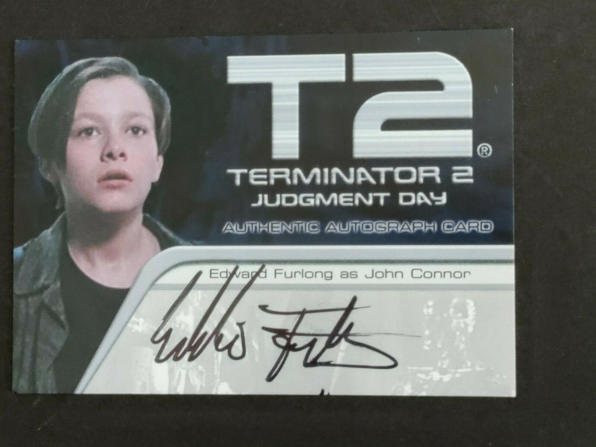 Terminator 2 Judgement Day Edward Furlong autograph trading