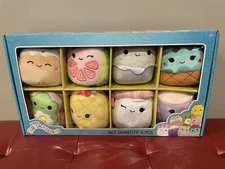 Squishmallows Official Kellytoy Box Set of 8 5 inch Food squishmallows (Chanel,