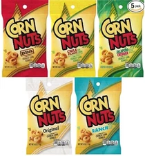 Corn Nuts Variety Pack 4Oz Size (Pack of 5) 1 of Each - BBQ, Ranch, Chile Picant