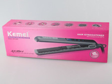 kemei electric hair straightener KM-1089 Touch screen ceramic negative ion LED