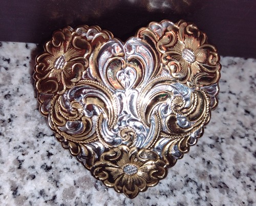 Fibbia per cintura donna CRUMLINE Country Heart. Nuovo con etichetta. - Foto 9 di 10